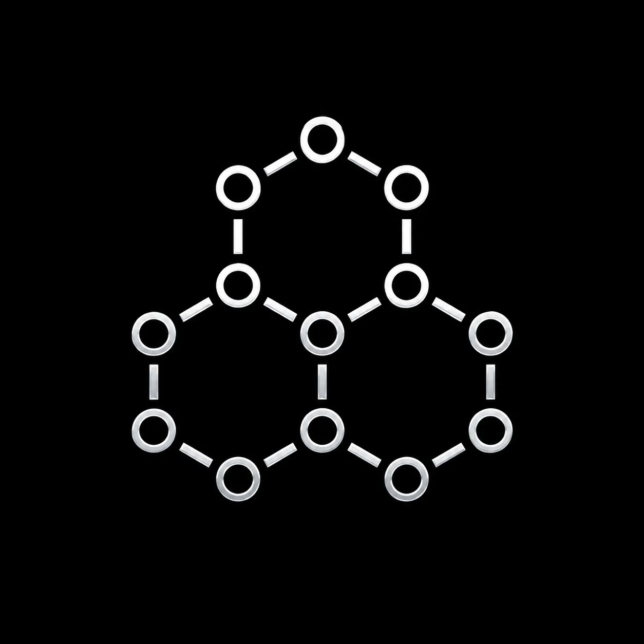 Graphene's hexagonal carbon lattice